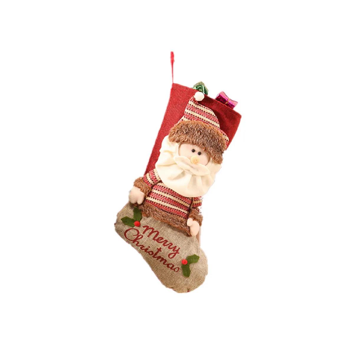 C326 Sac Cadeau Noël - Design Poudre de Hiver