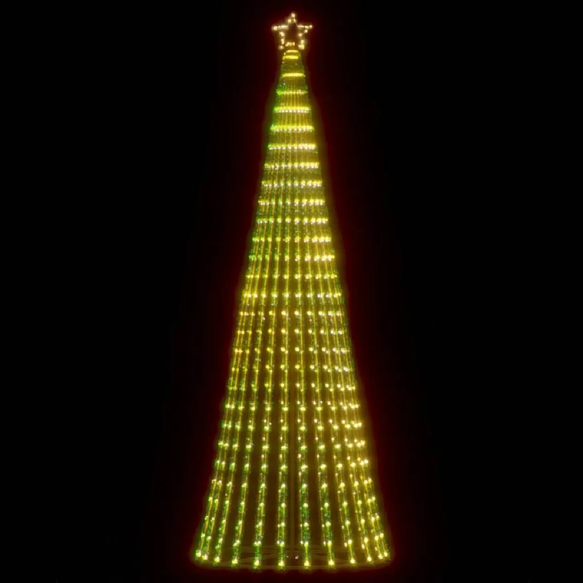 vidaXL Sapin de Noël LED 247 cm - 475 LED blanc chaud