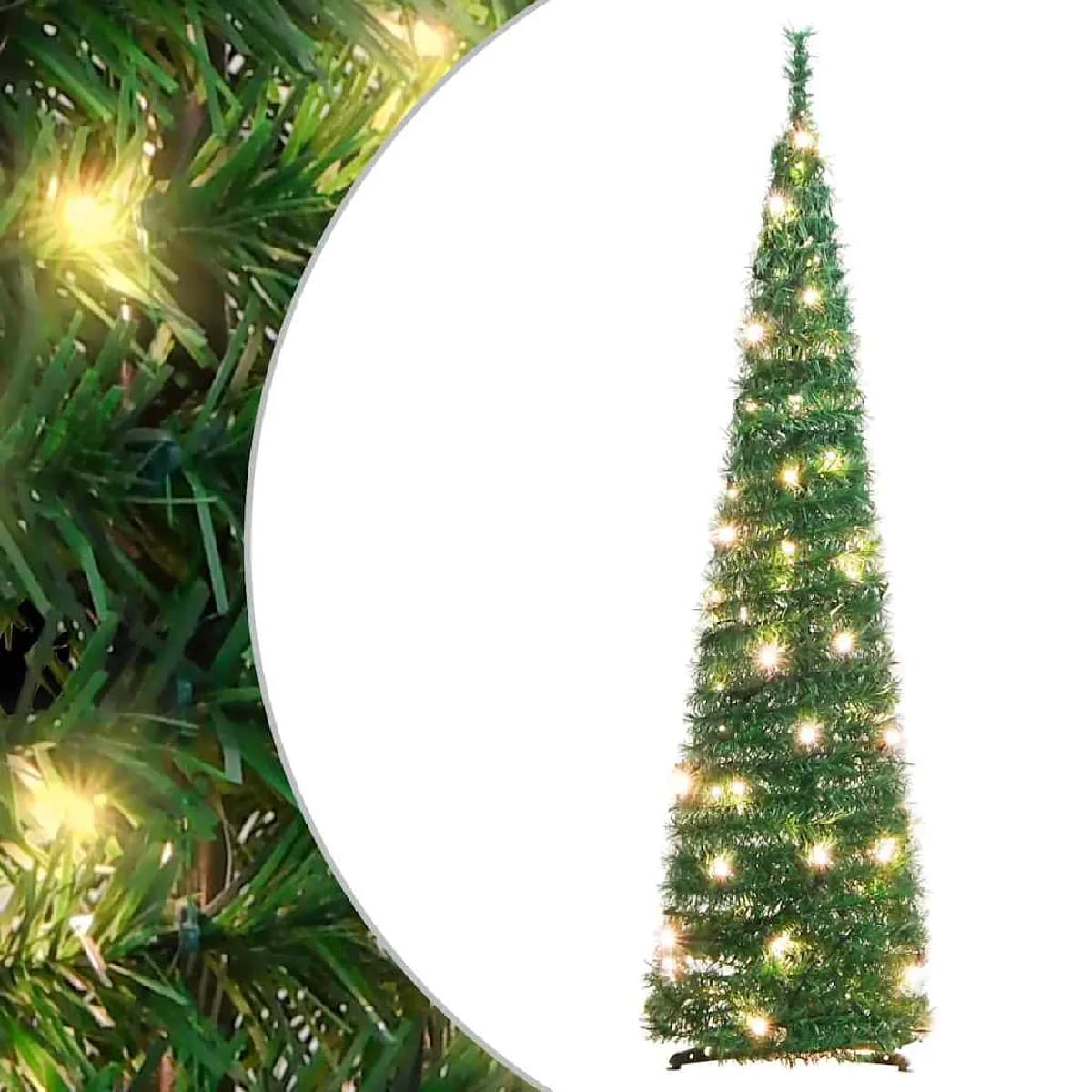 vidaXL Sapin de Noël artificiel 120 cm avec 50 LED